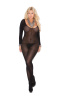 Long Sleeve Opaque Bodystocking